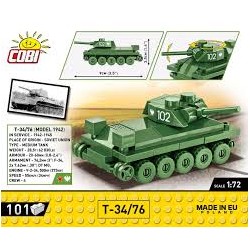 Cobi - Historical Collection - World War II - T-34/76 1:72 3088